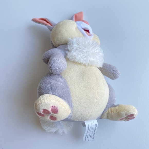 Disney‎ Thumper Bunny Rabbit Movie Bambi Plush Gray Easter Stuffed Animal 12" - Picture 4 of 5